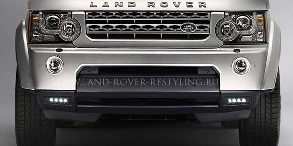 Светодиодные лампы в бампер (ходовые огни), комплект на land rover discovery 4