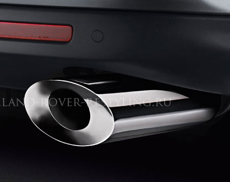 Комплект хромированных насадок на выхлопные турбы Range Rover Sport 2010 - 2013 в спортивном дизайне.