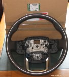 Рулевое колесо range rover sport 2018 - 2020, от vin: ka415952, цвет: Espresso, обогреваемое, с лепестковым переключением передач (цвет: noble), кожа с хромированной вставкой.