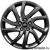 Диск колесный lr discovery sport, 10 лучей, r18, цвет: satin dark grey (темно-серый)