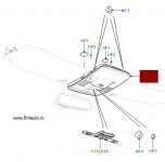 Потолочная консоль в сборе Range Rover 2013 - 2017 и Range Rover Sport 2014 - 2017, с панорамной крышей.