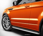 Range Rover Evoque: боковые защитные стальные трубы, полированная сталь.Только на 2-х дверный кузов (кабриолет).