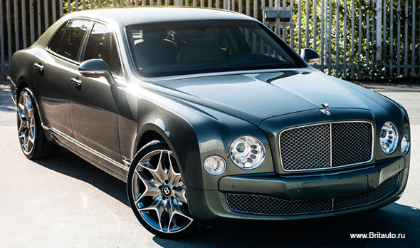 Kahn Split 6, 9,5 x R22. колесный диск Bentley Mulsanne. цвет: Diamond Cut on Shadow Chrome (затененный хром, с полированными шлицами).