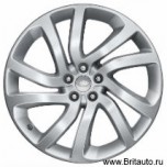 Колесный диск R22 Land Rover Discovery 5, модель: Aero V, цвет: Silver (светлый)