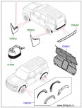 Country pack land rover defender 110 new 2021, без 3-го ряда сидений, комплект аксессуаров в сборе