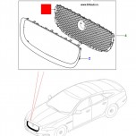 Сетка решетки радиатора Jaguar XJ 2010 с V00001