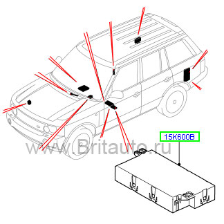 Модуль управления положением водительского сиденья range rover 2010 - 2012