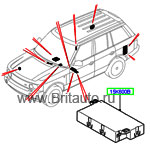 Модуль управления положением водительского сиденья range rover 2010 - 2012