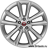 Колесный диск Jaguar XF All-New, 8 x R19, модель:Vortex, 10-ти спицевый, цвет: Silver