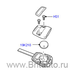 Заготовка ключа для range rover 2002 - 2009