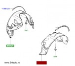 Подкрылок передний правый LR Freelander 2