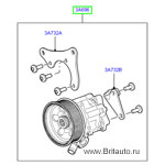 Насос усилителя рулевого управления range rover 2002 - 2012