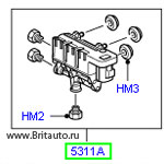 Электромагнит передний пневматической подвески range rover 2002  - 2012