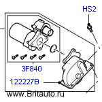 Комплект блокировки заднего дифференциала Range Rover 2002 - 2012 в сборе, мотор плюс корпус.