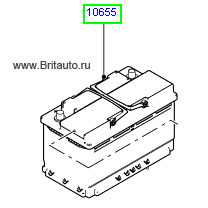 Акумуляторная батарея LR Discovery 4, Range Rover Sport 2010 - 2013, Range Rover Evoque и LR Freelander II, 12V - 80AH, 700A, на стандартный стартер