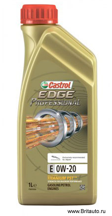 Масло синтетическое Castrol Edge Professional Titanium FST E 0W-20, в расфасовке 1Л, на Бензиновые двигатели.