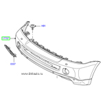 Бампер передний range rover sport 2005 - 2009, с круиз-контролем, без парктроников, с омывателем фар, с противотуманками.