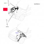 Электропроводка двигателя правая Range Rover 2010-2012 5,0Л Бензин турбо.