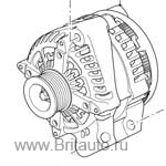 Генератор rr-10., 4.4 v8, range rover 2010-2013