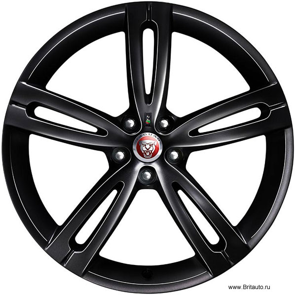 Колесный диск R20 x 9J, кованый, Jaguar F-Type, Jaguar XJ, XJR и XJR-Sport, передний, модель: Farallon цвет: Gloss Black (черный глянцевый).