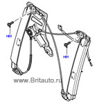 Стеклоподъемник передний правый в сборе range rover 2002 - 2009