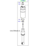 Передний амортизатор в сборе Range Rover Sport 2010 - 2013, стандартный (без контроля устойчивости, без подвески ACE, без адаптивной амортизации).