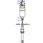Пневмостойка передняя в сборе, с подушкой (передний амортизатор) Land Rover Discovery 3
