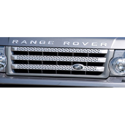 Решетка радиатора Range Rover 2002 - 2010, Brunel с эффектом металлик.