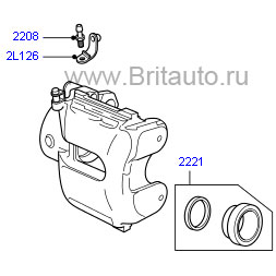 Суппорт левый range rover 2002 - 2009