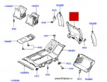 Панель задней напольной консоли Range Rover 2010 - 2012, цвет: Meteor Grey, без DVD-экрана