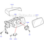 Зеркало заднего вида внешнее левое discovery / range rover sport