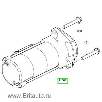 Стартер range rover sport 2005 - 2013 и range rover 2002 - 2012