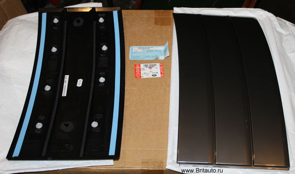 Комплект молдингов (жабр) передних дверей Range Rover 2013 - 2021, цвет: Dark Atlas, комплект из 2-х штук. Оригинал Land Rover 100%, в оригинальной упаковке.