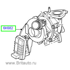 Первичный турбокомпрессор на discovery 3, 4 и  range rover sport 2005 - 2013