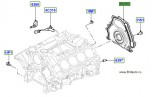 Сальник коленвала задний 4,4Л Дизель в сборе с держателем Range Rover 2010 - 2021 и Range Rover Sport 2014 - 2022. Оригинал Land Rover, в оригинальной упаковке
