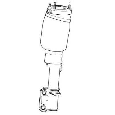 Lr032567: амортизатор передний на range rover 2010 - 2012