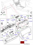 Отделение для перчаток "бардачок" в сборе с крышкой, нижнее отделение, Range Rover 2013 - 2019, цвет: Espresso/Almond