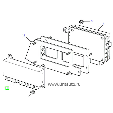 Блок управления abs lr discovery ii