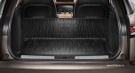 Дополнительная секция коврика багажного отделения на спинки задних сидений в сложенном виде Range Rover Velar.