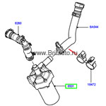 Водяной насос - насос охладителя наддувочного воздуха range rover 2002 - 2013, rrs 2005 - 2013