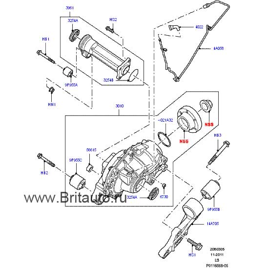 Мост передний в сборе, land rover discovery 3 и 4, range rover sport 2005 - 2013