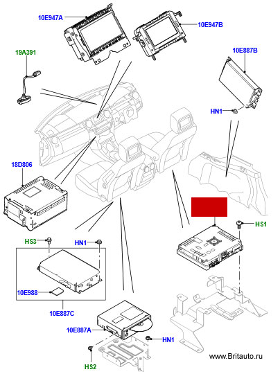 Телевизионный тюнер - гибридный приемник ТВ-DVB-T + аналоговый прием, на Range Rover 2010 - 2018 и Evoque, Range Rover Sport 2010 - 2018, Land Rover Discovery Sport, Land Rover Discovery 4 