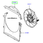 Кожух вентилятора верхний lr discovery iii и iv, range rover sport 2005 - 2013