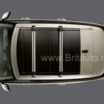Комплект продольных рейлингов крыши Range Rover 2013 - 2018, отделка: Silver (Atlas), на стандартную колесную базу (SWB).