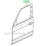 Передняя правая дверь Range Rover 2010 - 2012