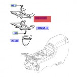 Панель центральной консоли Land Rover Discovery 4, матовый шпон Black Walnut (темный грецкий орех), на 6-ти ступенчатую АКПП