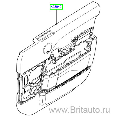 Обшивка передней левой двери range rover 2013 all new в сборе