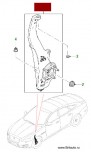 Кулак правый передний, со ступицей в сборе, Jaguar XF 2009 - 2015