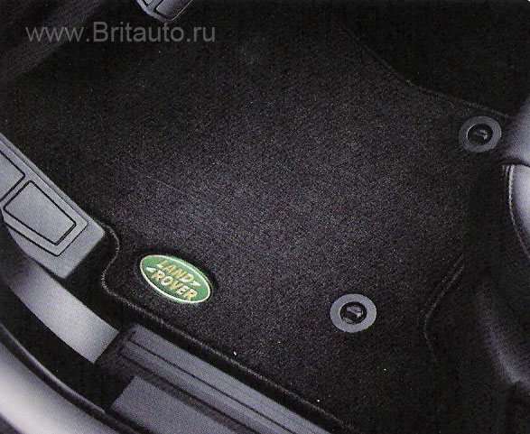 Комплект ковриков салона черных ворсовых Premium Land Rover Discovery 3. Оригинал Land Rover.