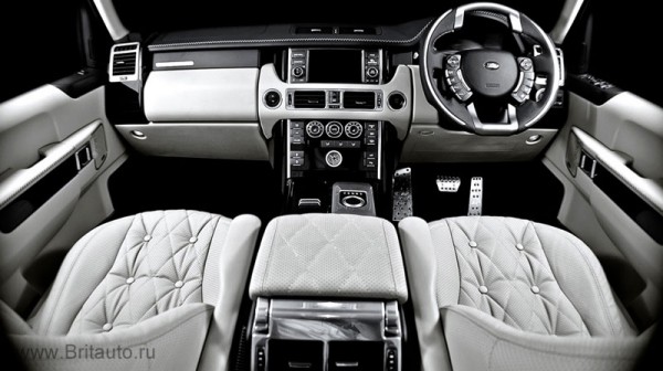 Салон range rover 2009 - 2012 от kahn design, модель dorchester, английская кожа, 6 вариантов.